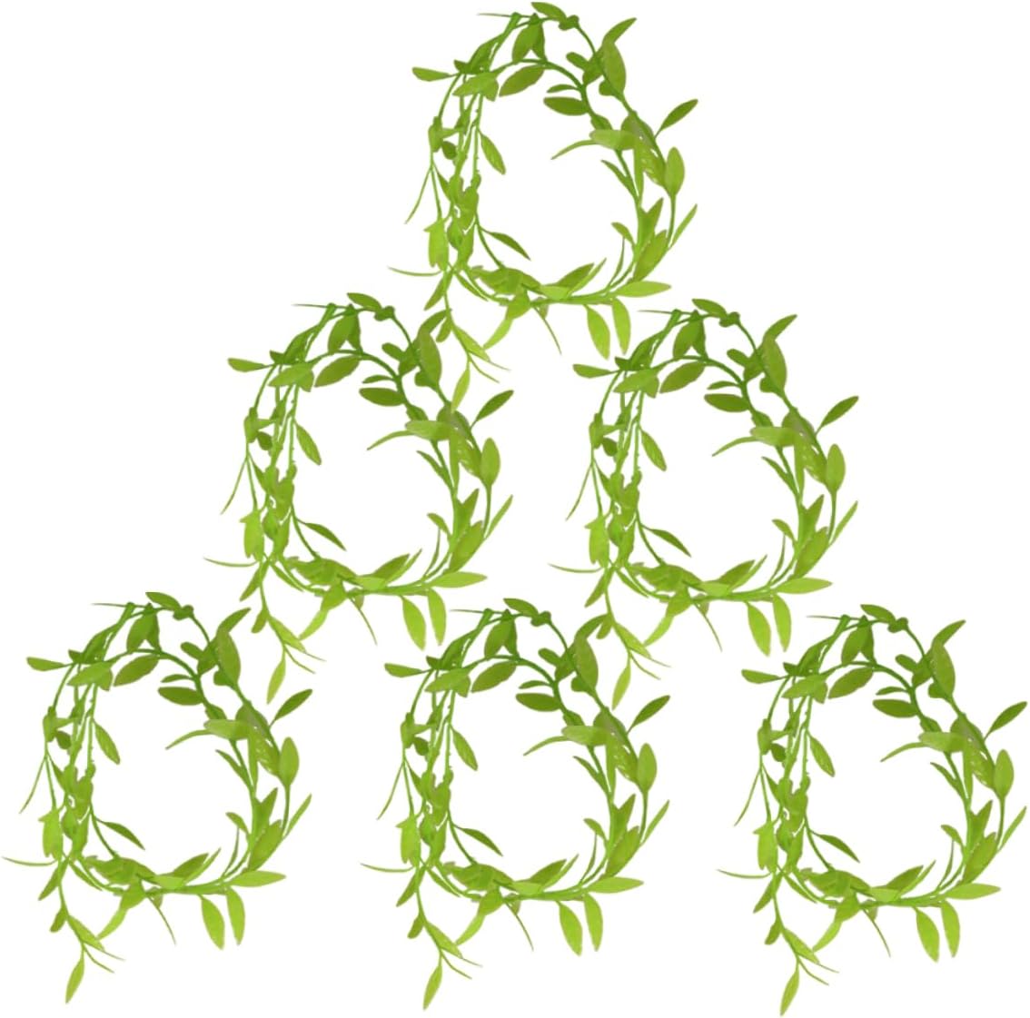 Cabilock 6pcs Mini Flower Vine Ornaments Artificial Plants for Dollhouse Garden Decoration Long Garland for Micro Landscape Scene