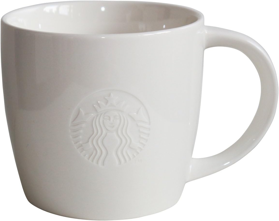 STARBUCKS Coffee Mug White Coffee Mug Collectors Classic White 20oz