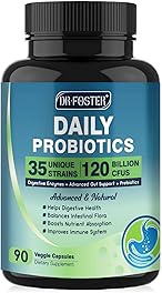 Probiotics for Women-Men Digestive Health with 120 Billion Probiotics, Prebiotics and Probiotics for Women-Men, Digestive Enzymes, Nutrient Absorption, Immune Support, 90 Veggie Caps (45 Days Supply)