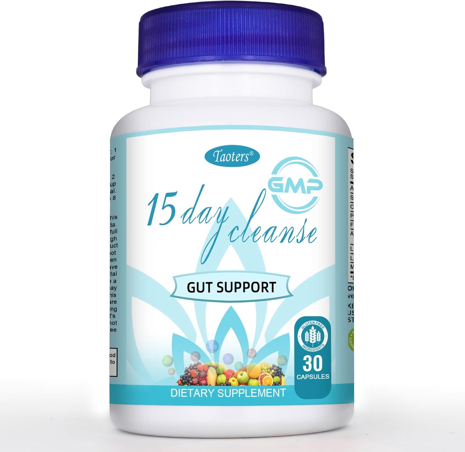 15 Day Cleanse Gut Support 1 Pack | Colon Broom, Detox Supplement with Senna, Cascara Sagrada & Psyllium Husk, for Men and Women | 30 Capsules
