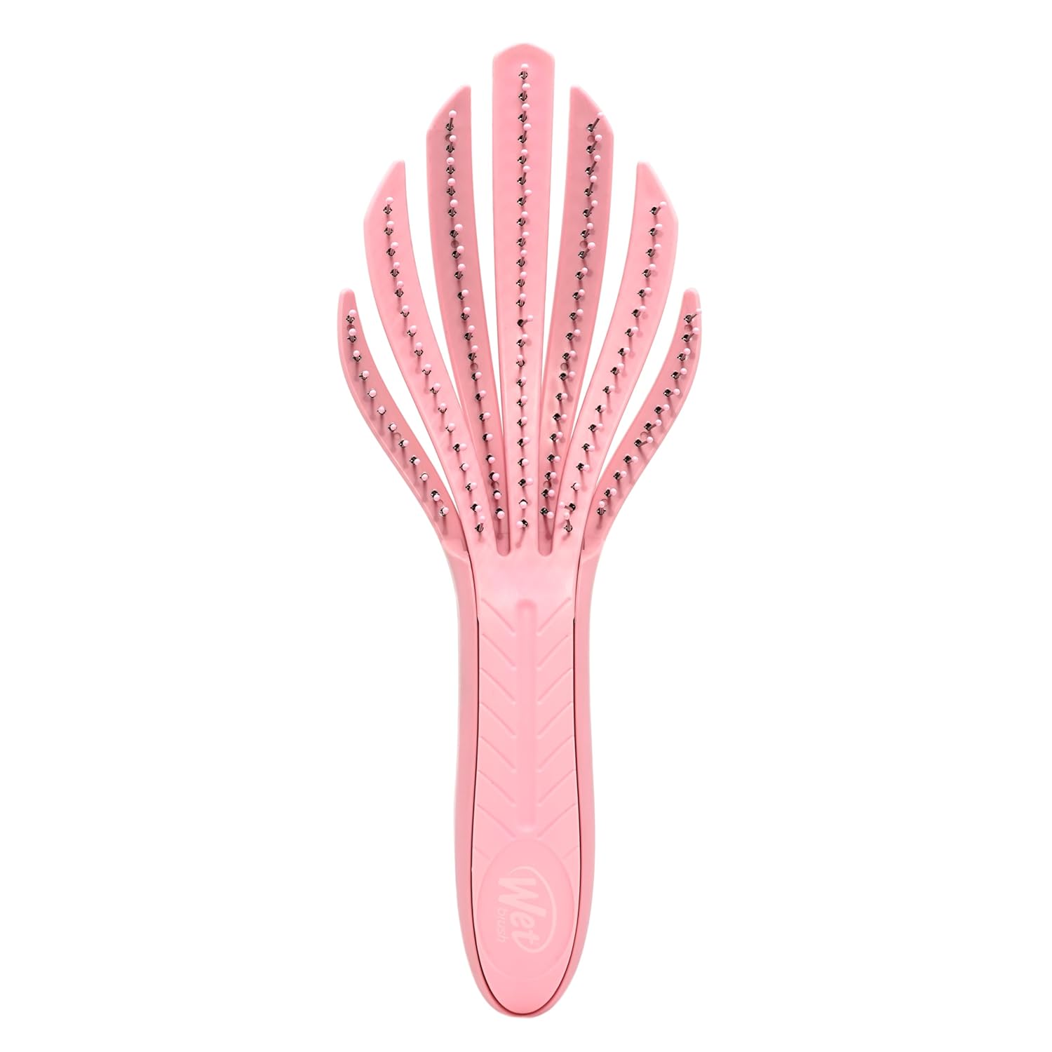 Wet Brush Go Green Curl Detangler Hair Brush, Pale Pink, Ultra-Soft IntelliFlex Detangling Bristles Glide Through Tangles with Ease, Great For Curls, No Split Ends & Pain-Free for Wet or Dry Hair