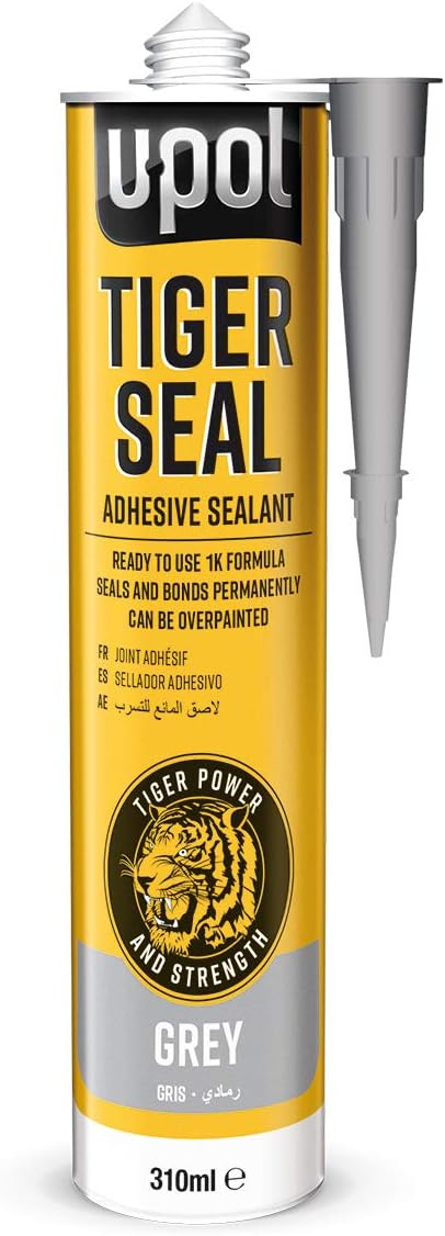 U-POL Tiger Seal TIG/GG Polyurethane Adhesive Sealent - Grey, 310ml Cartridge