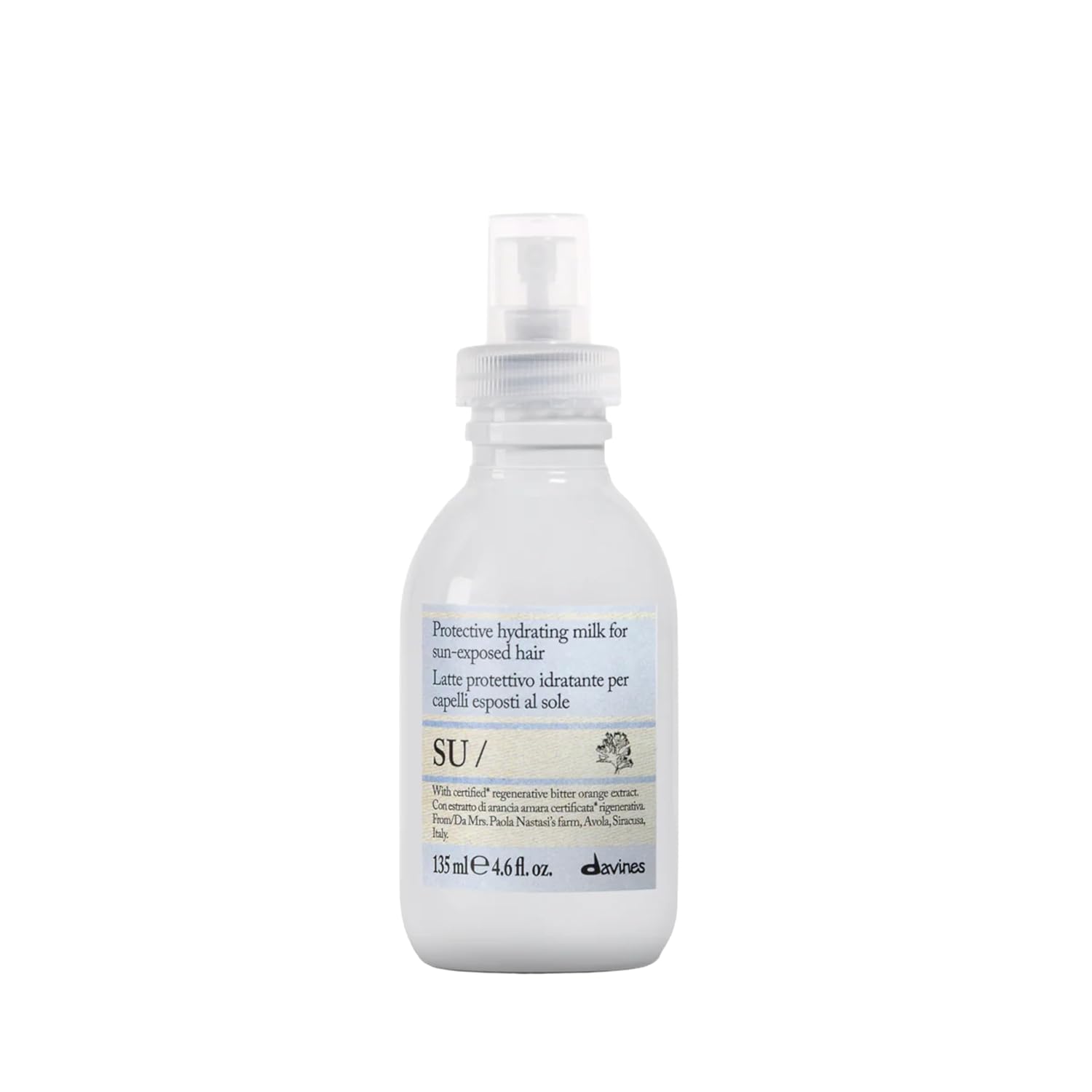 Davines SU/Hair Milk, Lightweight Leave-On That Protects From Sun Exposure