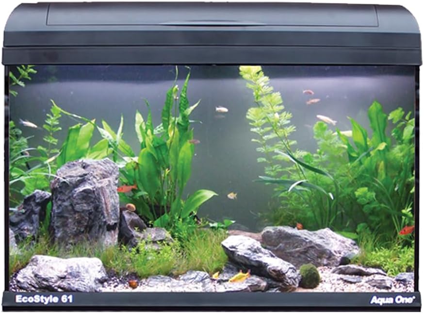 Aqua One EcoStyle 61 / 70L Rectangular Aquarium 61x36x44cm (black)