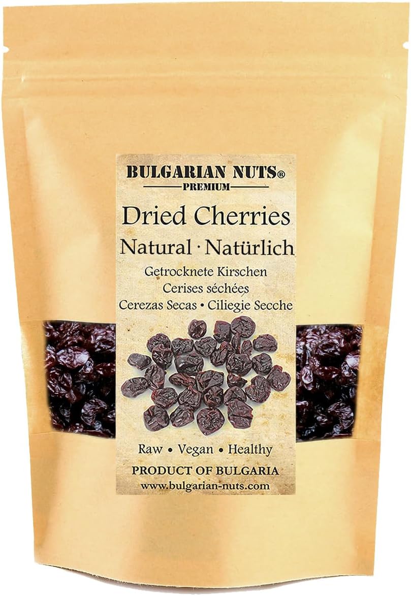 1 kg Dried Cherries, Fully pitted, Free from - Sweeteners, Additives, Preservatives, Gluten, Sun dried
