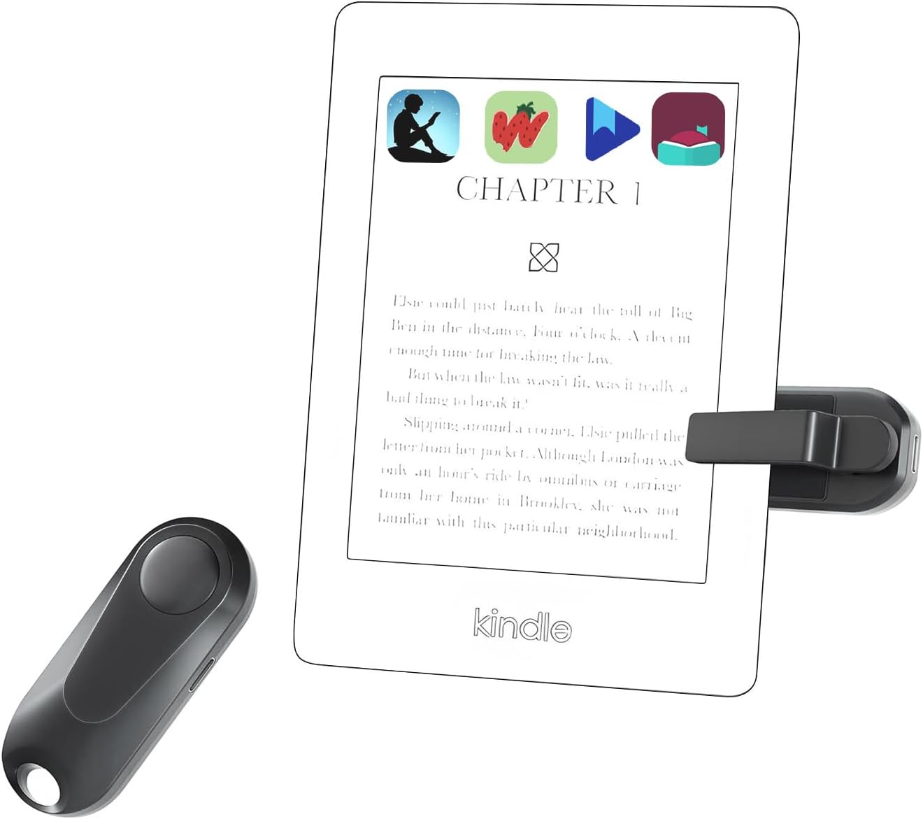 Page Turner Remote Control for Kindle, Clicker Page Turner for Paperwhite Kobo eReaders Reading Accessories in Bed, Gifts for Readers