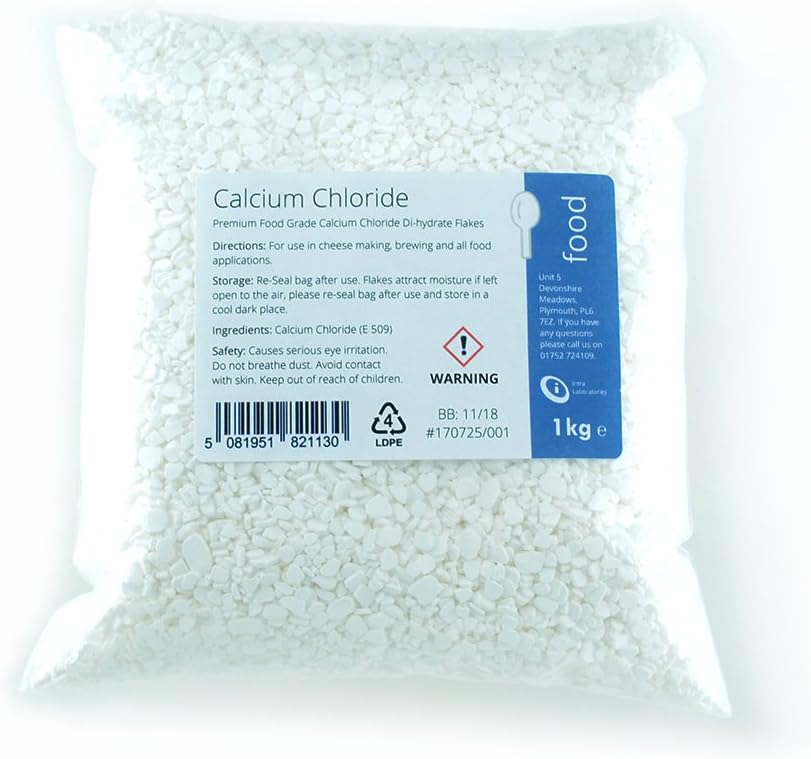 Calcium Chloride - 1kg (Diyhdrate Flakes)