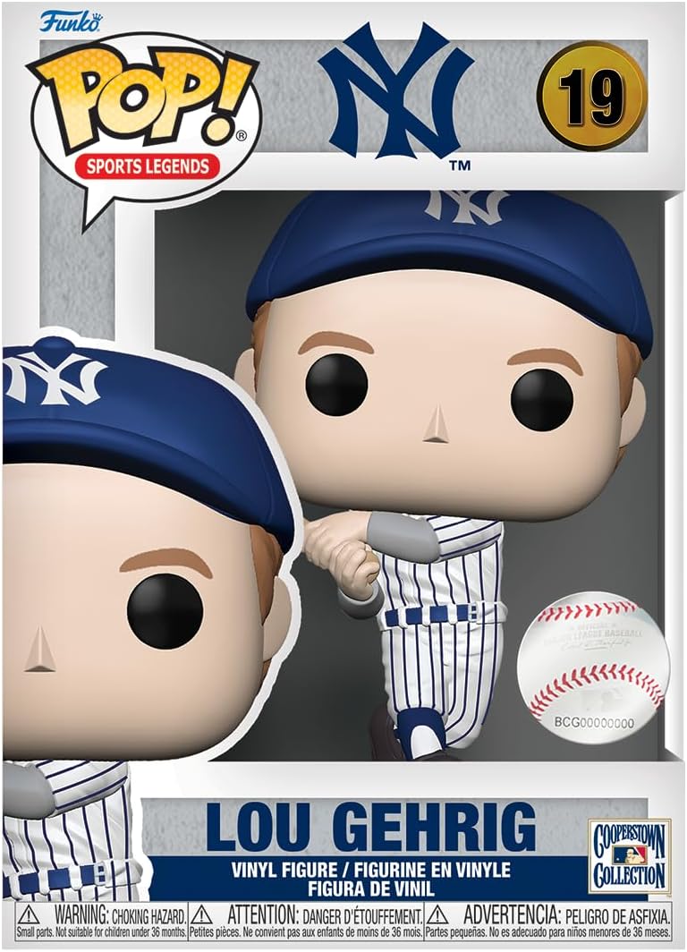 Funko POP! MLB: Legends - Lou Gerhig Gehrig - 1/6 Odds for Rare Chase Variant - Collectable Vinyl Figure - Gift Idea - Official Merchandise - for Kids & Adults - Sports Fans