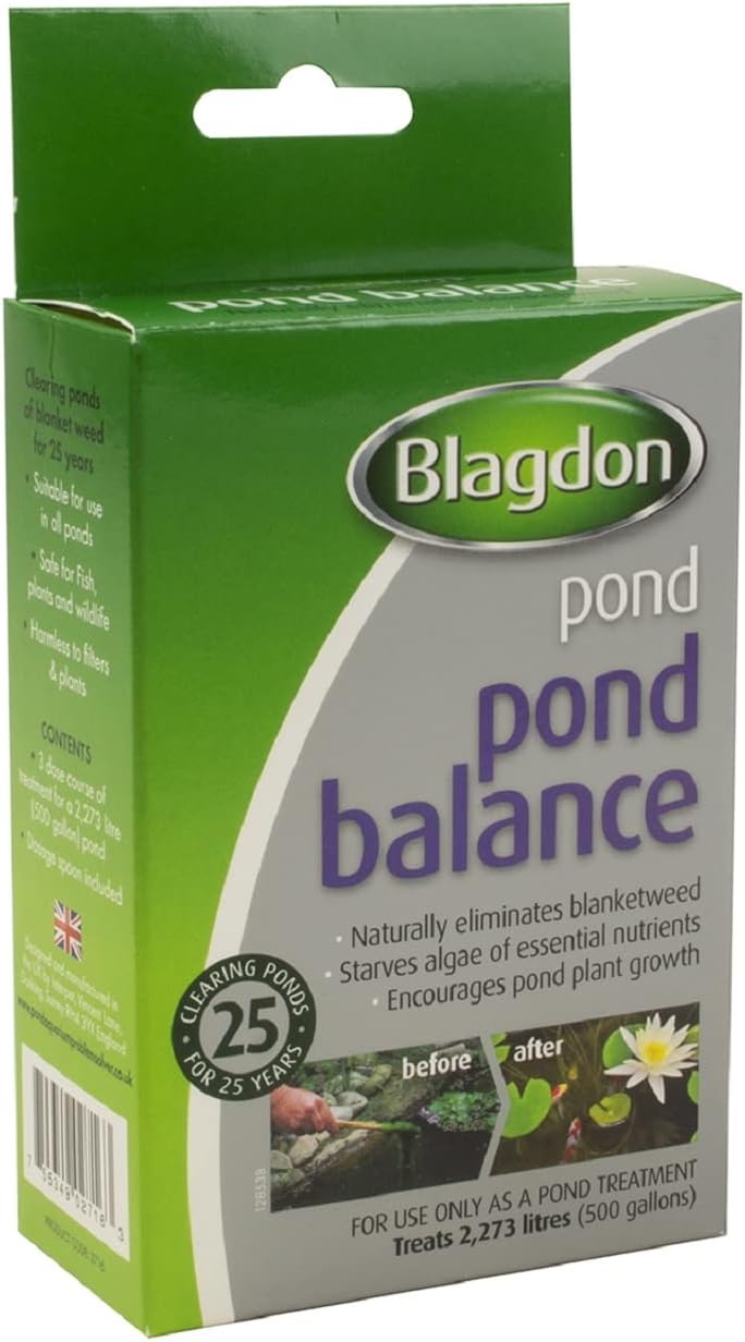 Blagdon Pond Balance, Clears Blanketweed & Algae, Encourages Plant Growth, S, 259g, Treats 2,723L of Pond Water