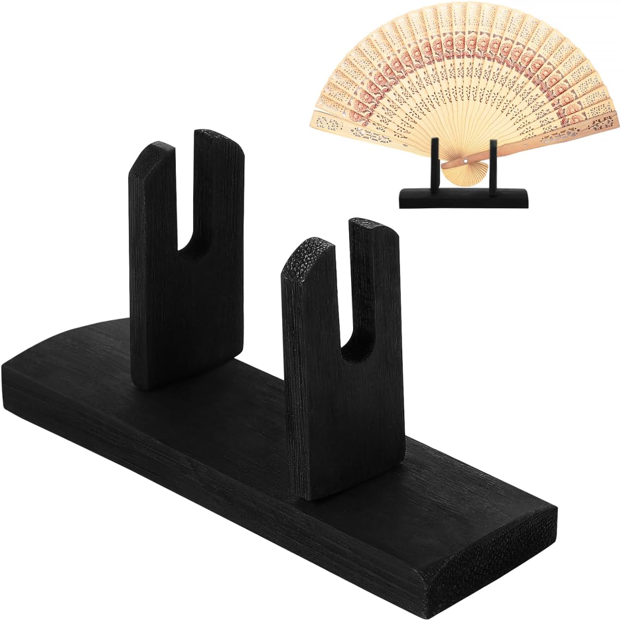 Garneck Japanese Fan Holder Stand Hand Fan Display Holder Rack Hand Held Fan Storage Holder Display Stand