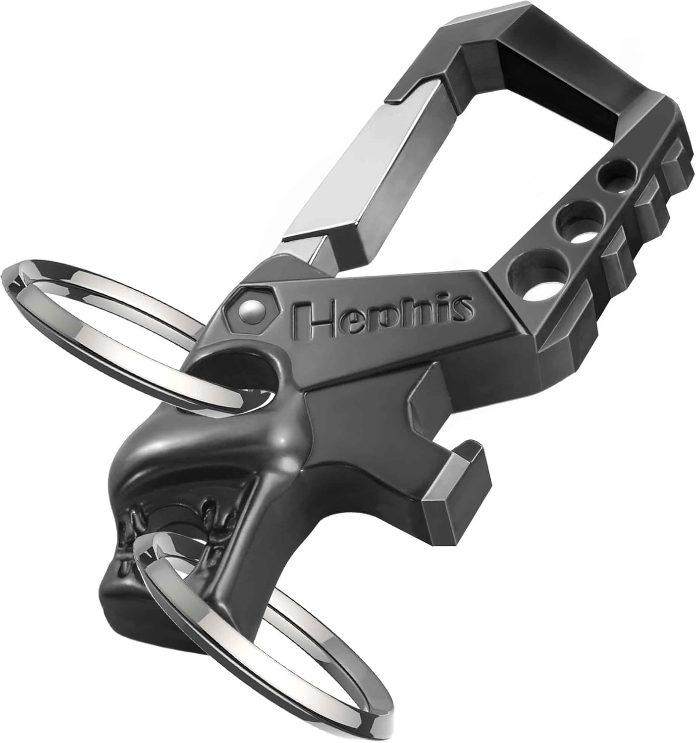 Hephis Heavy Duty Key Chain Bottle Opener,Carabiner Car Key Chains for Men and Women