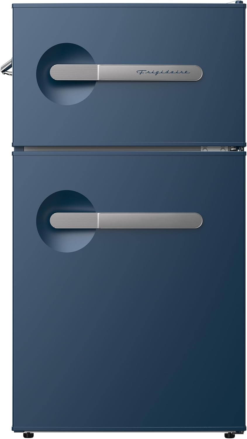 Frigidaire, 3.1 Cu. Ft. 2 Door Retro Series Compact Refrigerator, Built-In Side Bottle Opener, Blue