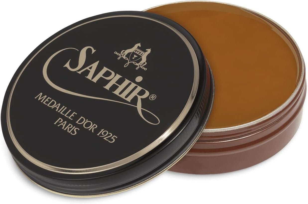 SAPHIR Medaille d’Or Pate De Luxe - Natural Wax Shoe Polish for Leather Shining