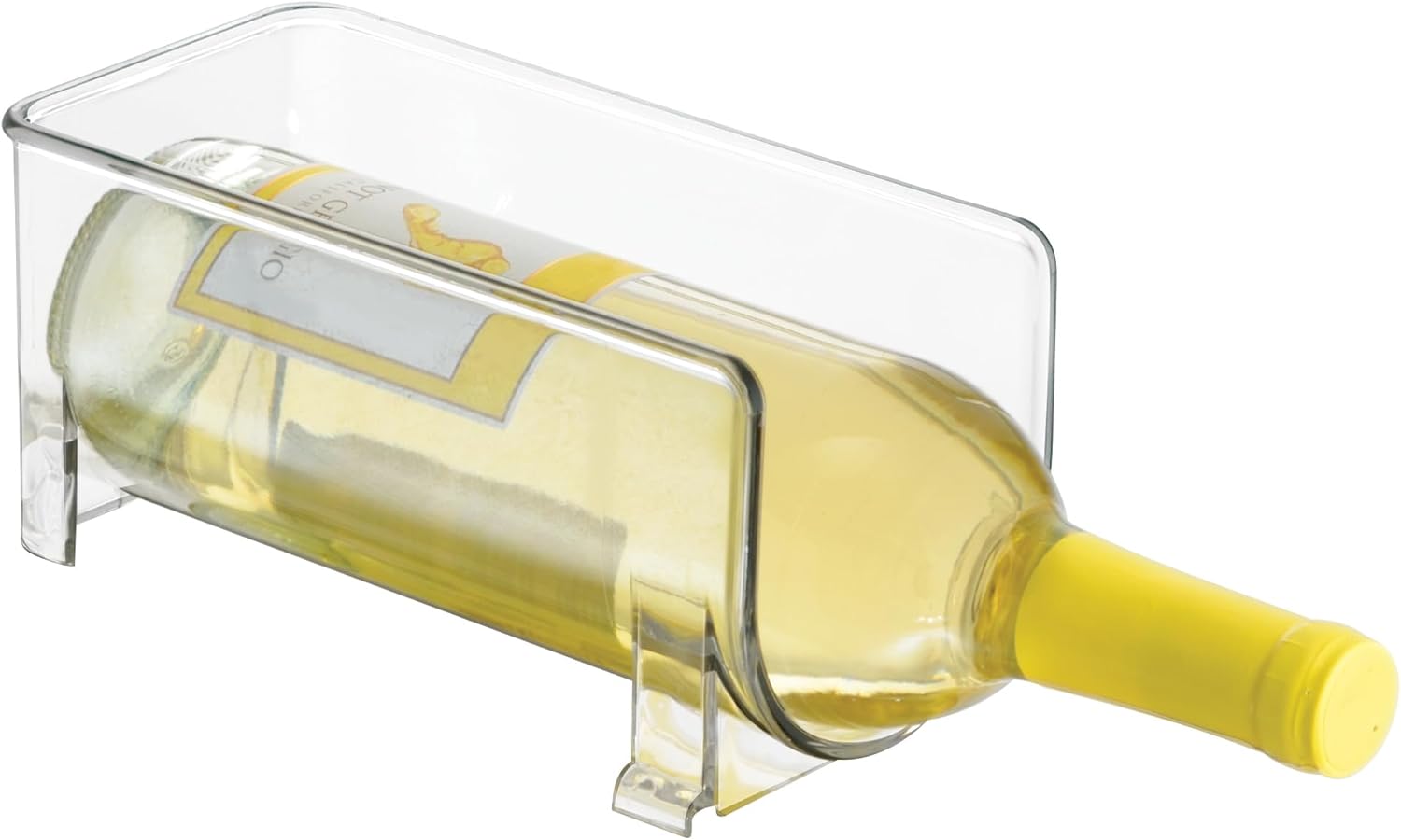 iDesign Stackable Bottle Holder, Clear | For Water or Wine Bottles