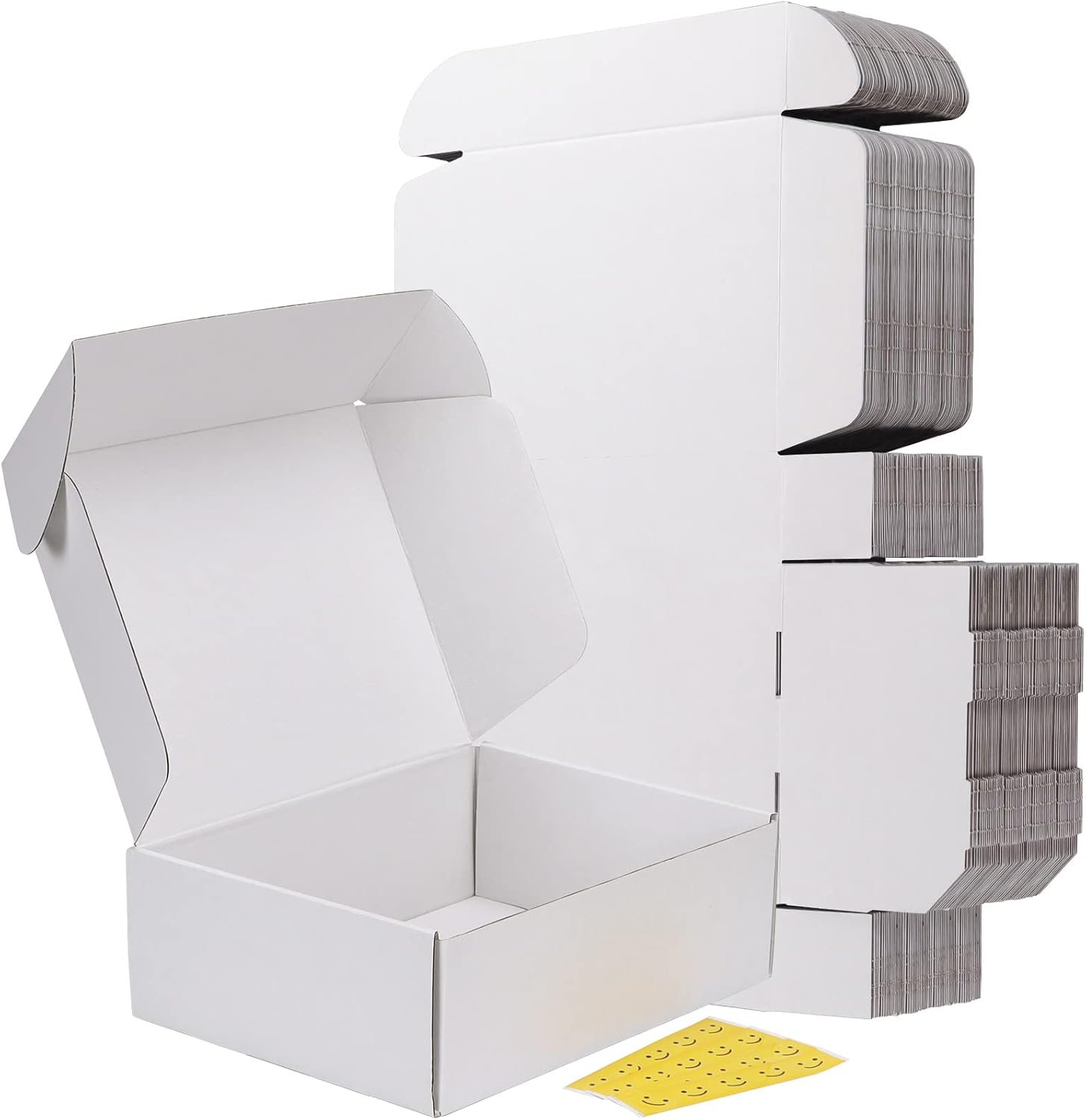 RLAVBL 12x9x4 Inches Shipping Boxes Set of 20, White Corrugated Cardboard Box, Mailer Boxes for Small Business