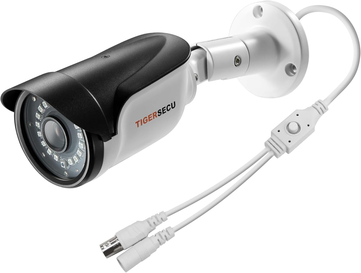 TIGERSECU 1080P Long Range Bullet Security Camera for DVR, Weatheproof for Indoor/Outdoor Use, Hybrid 4-in-1 OSD Switch for TVI/CVI/AHD/CVBS DVRs (Power Supply and Coaxial Cable Sold Separately)