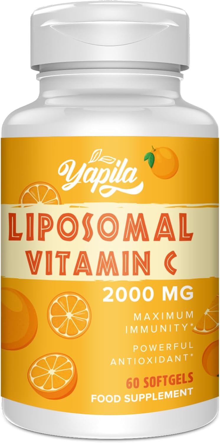 Liposomal Vitamin C Capsules 2000mg, Maximum Absorption, High dose VIT C, Ascorbic Acid, Antioxidant Supplement, Soy-Free, Non-GMO
