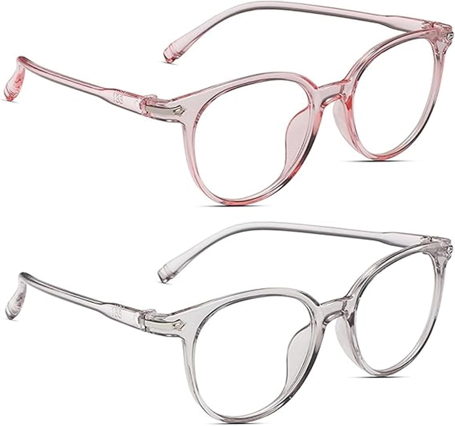 Kids Blue Light Blocking Glasses, 2 Pcs Kids Glasses, Clear Lens, Blue Light Blocking, Plastic Frame, Acrylic Lens, Unisex, Children