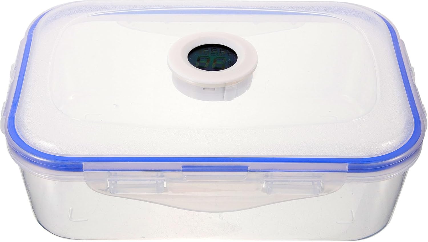 Alipis Portable Humidor Storage Box with Humidity Monitor - Plastic Holder for Home Use, 8.3 X 5.9 X 2.6 Inches