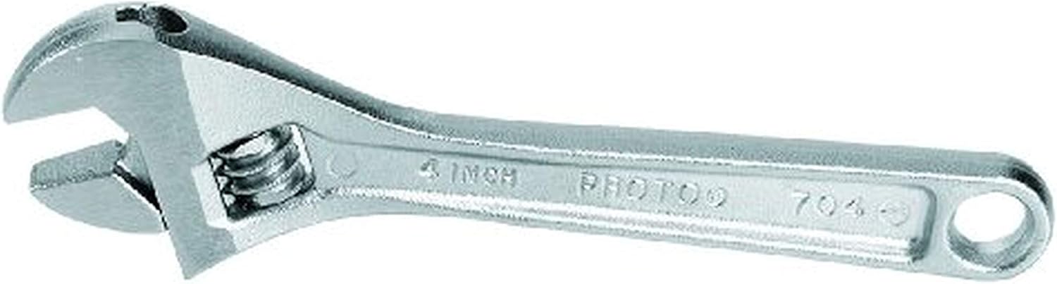 Stanley Proto J712 Satin Adjustable Wrench, 12-Inch, Grey
