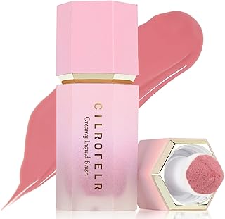 Cilrofelr Soft Cream Liquid Blush, Creamy Blush Makeup for Cheek, Dewy Finish, Buildable Pigment, Lightweight, Long Lasting, For Natural-looking Flush & Everyday Wear - Inspired (0.22 fl. oz.)