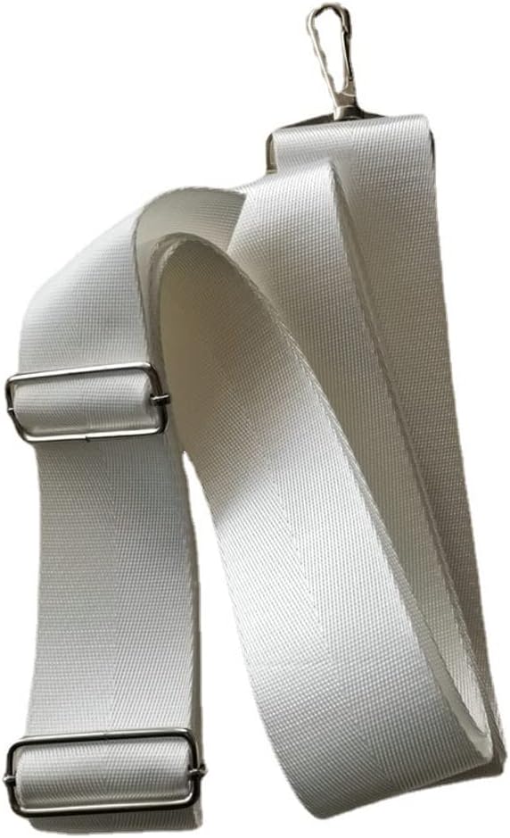 Tennis Net Center Strap Court Equipment Easy to Install Adjustable Net Webbing White for Tennis Nets
