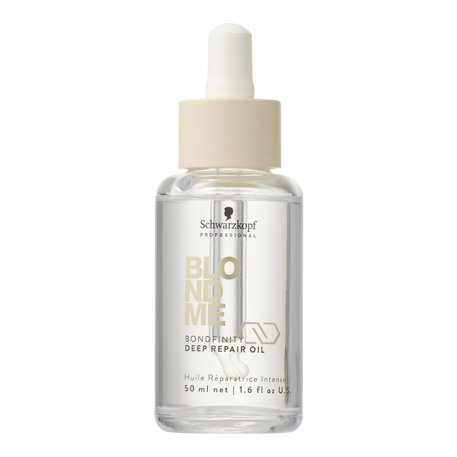 BlondMe Bondfinity Deep Repair Oil for Blonde Hair | Reduces Frizz | Heat Protection | Prevents Breakage |For Blonde, Lightened, & Grey Hair, 1.6 Fl Oz