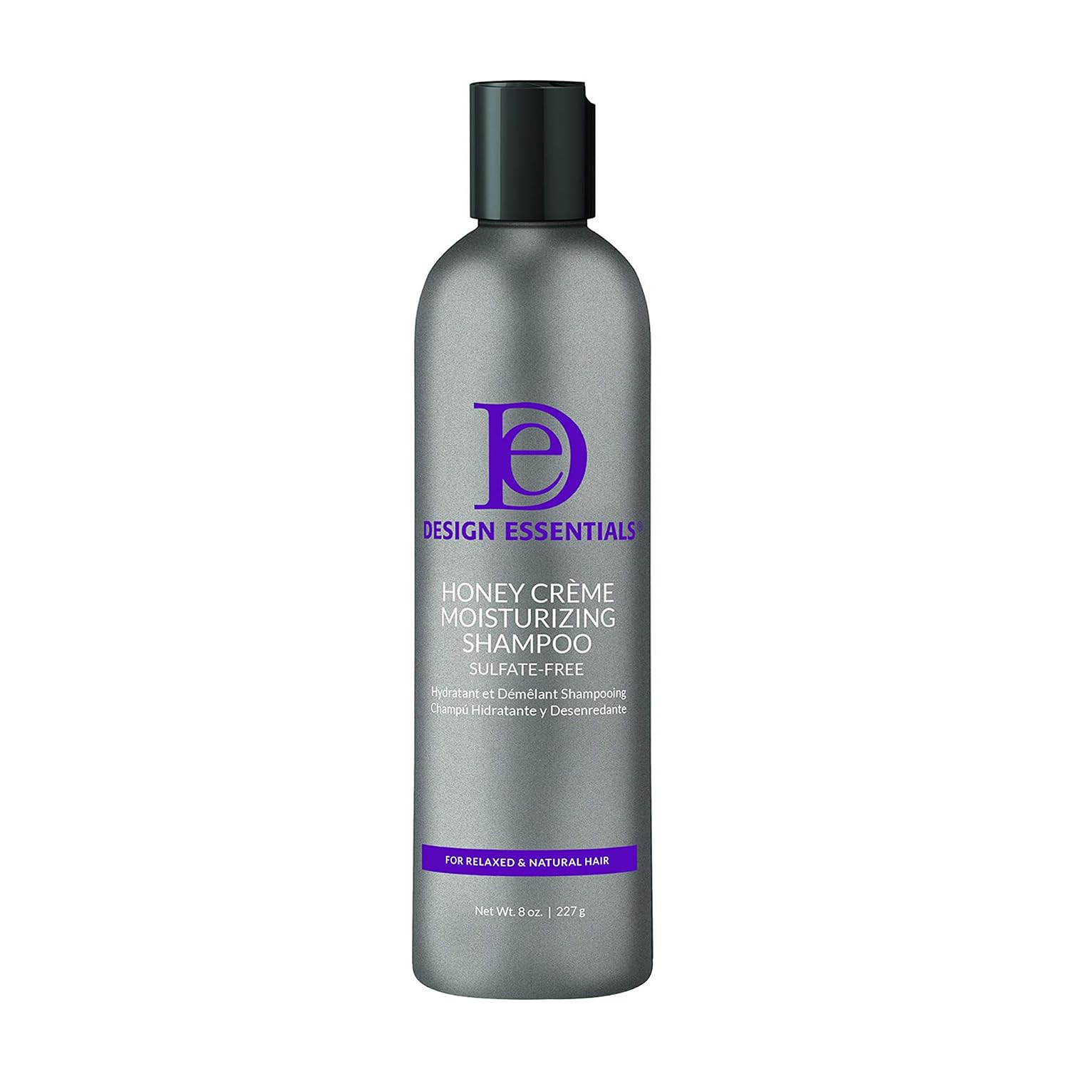 Design Essentials Honey Creme Moisture Retention Super Detangling Conditioning Shampoo, Sulfate Free for Moisturizing and Strengthening Hair, 8 Fl Oz (Pack of 1)