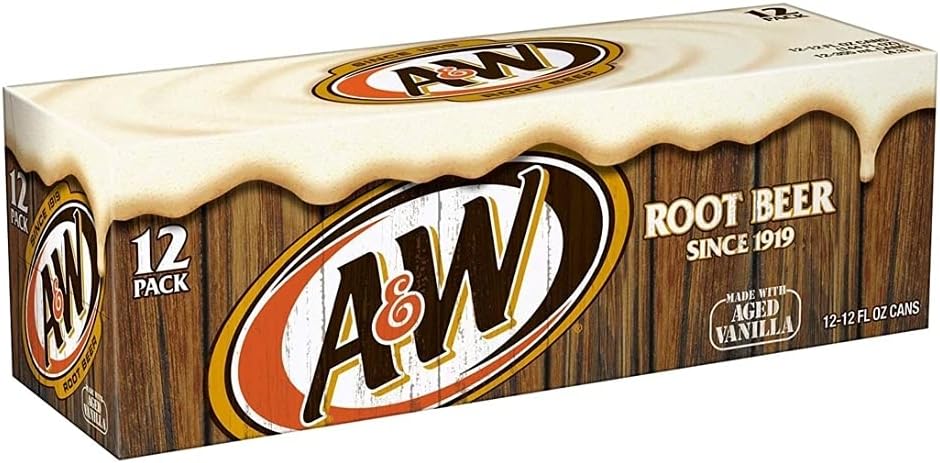 A&W Root Beer Fridge Pack Cans 12x335ml (Pack of 12) , Packaging may vary
