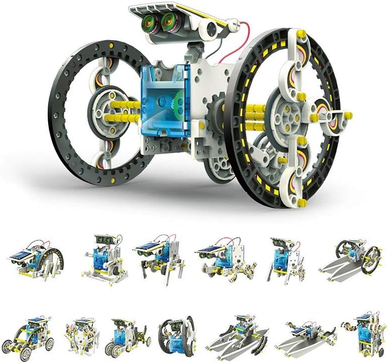 SolarBot.14, Transforming Solar Robot Kit, STEM Learning Toys for Kids 10+
