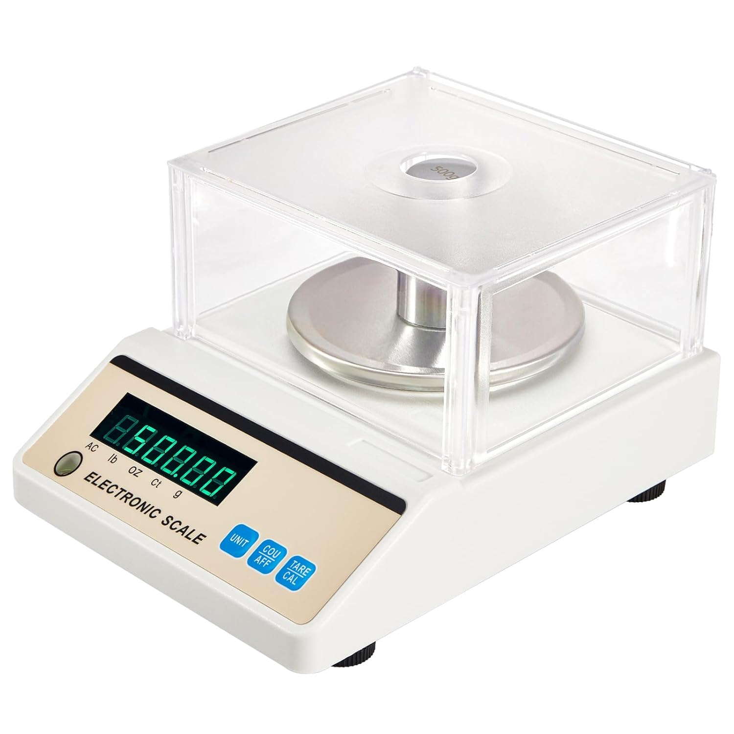 Lab Scale 3000g x 0.01g, High Precision 0.01g Accuracy Electronic Analytical Balance, with Windshield, RS232 Port, 500g Calibration Weights, for Jewelry, Scientific, Industria