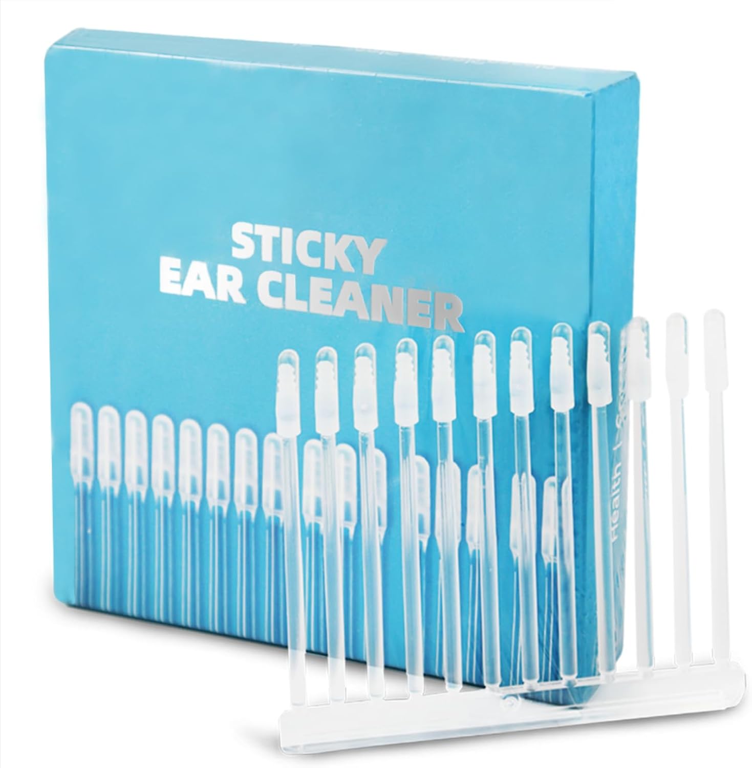 Ear Wax Removal，24PCS Sticky cotton swabs Professional Ear Cleaner Set Earwax Removal Tool,Reusable Ear Sticky Cotton Buds Wax Removal Set for Children & Adults