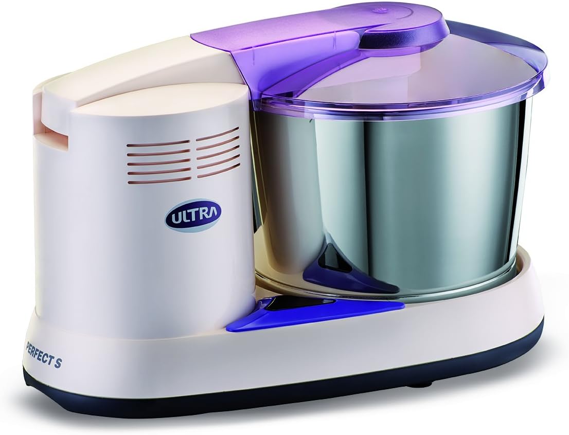 Elgi Ultra Perfect S 2.0-Liter Table Wet Grinder with Atta Kneader, 110-volt, White