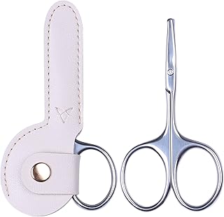 3.75" Round Tip Safe Mini Pubic Hair Scissors For Women, Small Personal Beauty Vaginial Grooming Trimming Bikini Scissors (Pink)