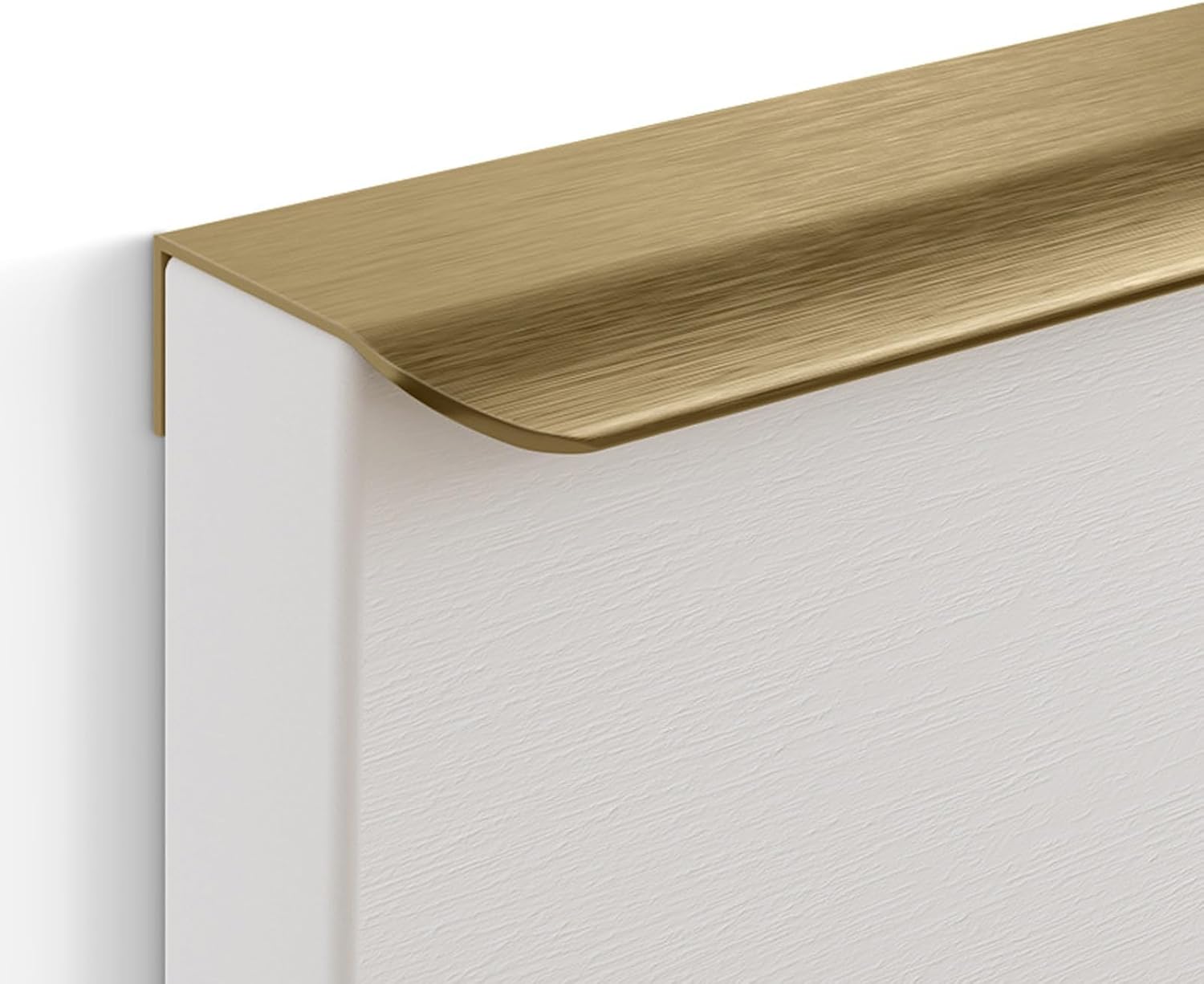 YUJIANHUAA Finger Edge Pull,Cabinet Handles,Concealed Handles,Aluminum Alloy Invisible Door Knob,Embedded Handle,Furniture Hardware,for Home Kitchen Door Drawer (800mm,Brass Gold)