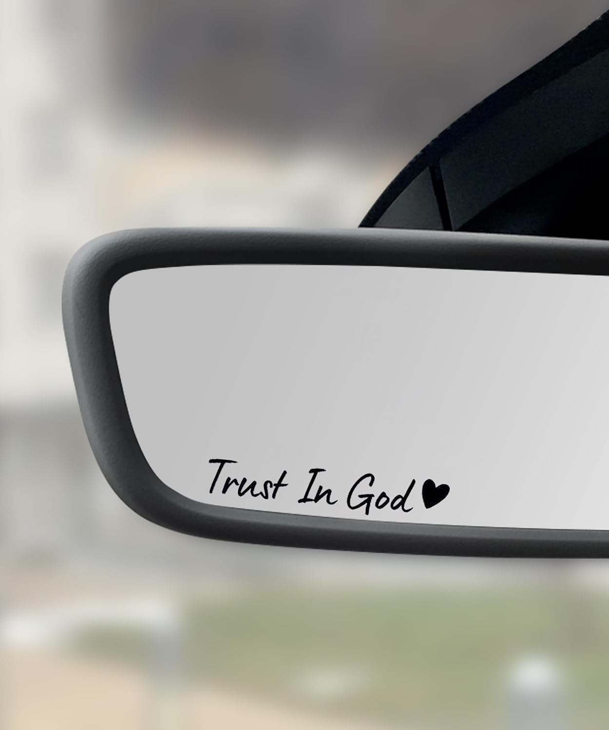 4PCS Car Stickers,Cars Decals,Car Accessories Trust in God Rearview Mirror Sticker,Auto Stickers and Decals,Auto Decals for Women,Trust in God Mirror Decoration,Fits Most Vehicles (Black)