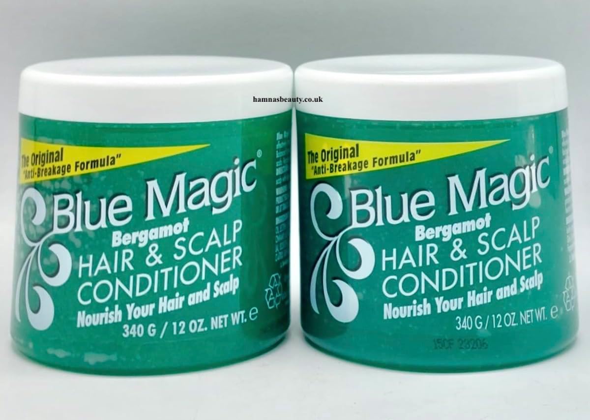 Two Pack HBBlue Magic Bergamot Hair & Scalp Conditioner 340g green