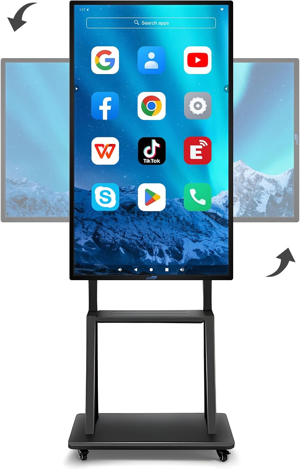 Smart Board, 49" Digital Whiteboard, Electronic Interactive Smartboard for Classroom Office Home, Screen Mirroring from Android & iOS for Presention Annotation Live Streaming (Board Only)