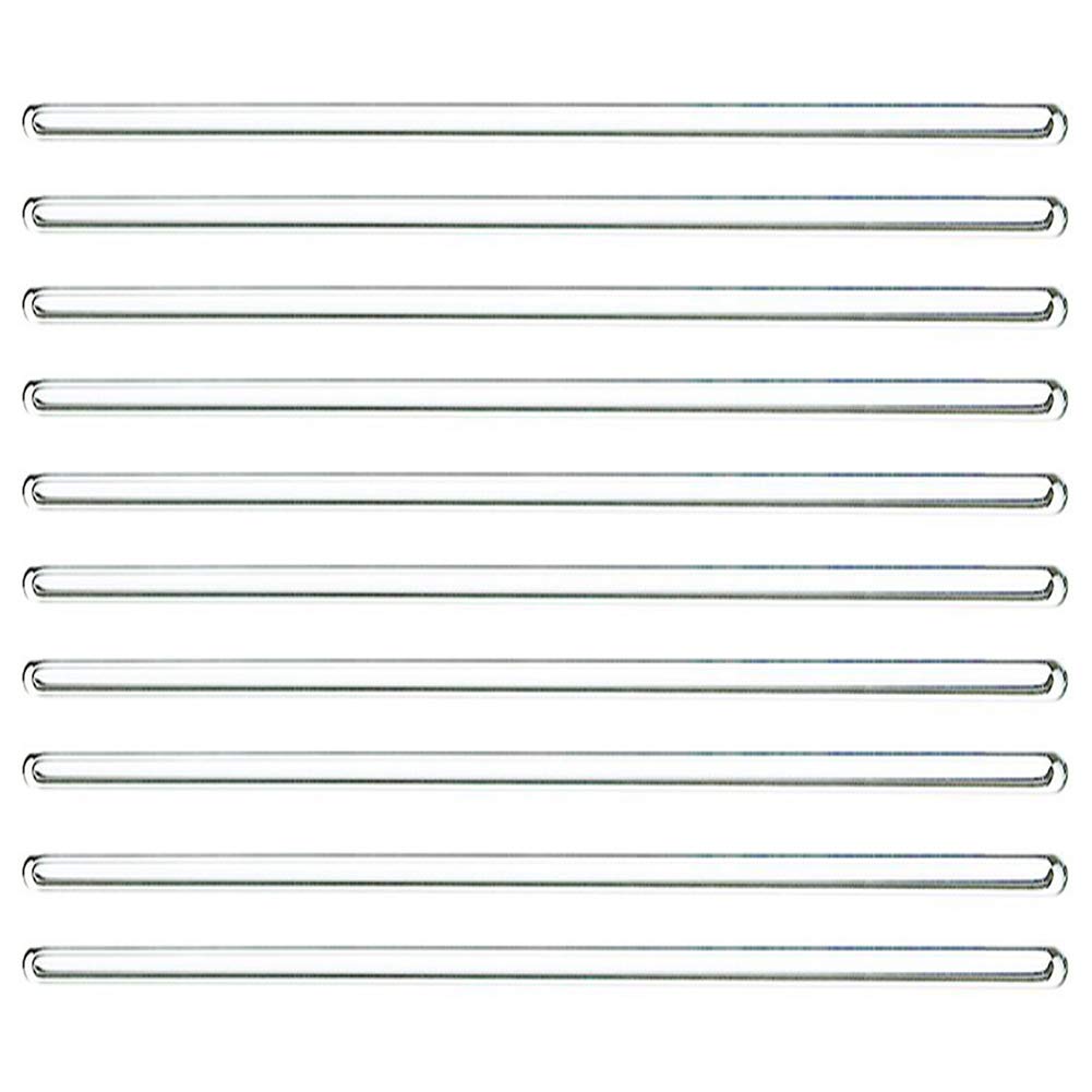 10 Pcs Double Sided Glass Stirrer Sticks Heat Resistant Scientific Chemistry Lab Stirring Hot Cold Drinks