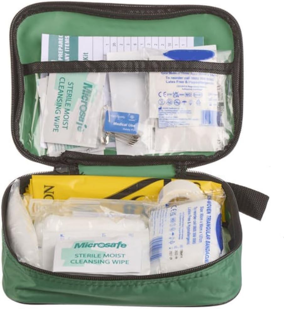 Value Aid Vehicle First Aid Kit, Fully Stocked, Compact & Portable, HSE & DVSA Compliant, Ideal for Cars, Vans & Fleet Vehicles Soft Case