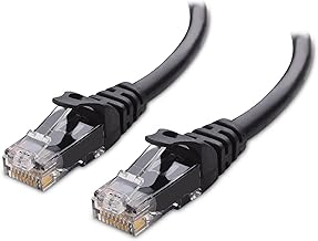 Cable Matters 10Gbps Snagless Cat 6 Ethernet Cable 20 ft (Cat 6 Cable, Cat6 Cable, Internet Cable, Network Cable) in Black
