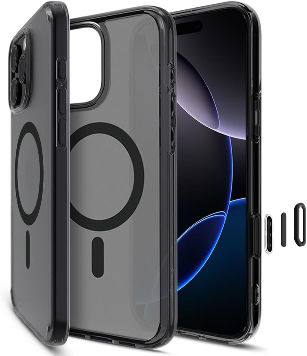 Spigen for iPhone 16 Pro Case, Ultra Hybrid T MagFit [Camera Control Button Coverage] [Anti-Yellowing] [Compatible with Magsafe] - Frost Black
