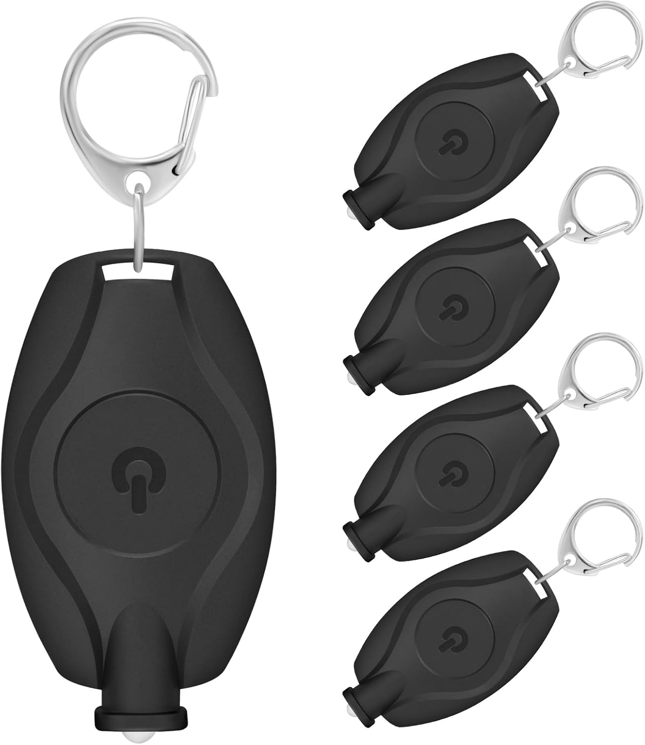 RISEMART 5 Pack Keychain Flashlight, 14 Lumens Bright LED Keychain Light 2 Modes, Portable Mini Key Ring Light for Ourdoor Camping Emergency Hiking