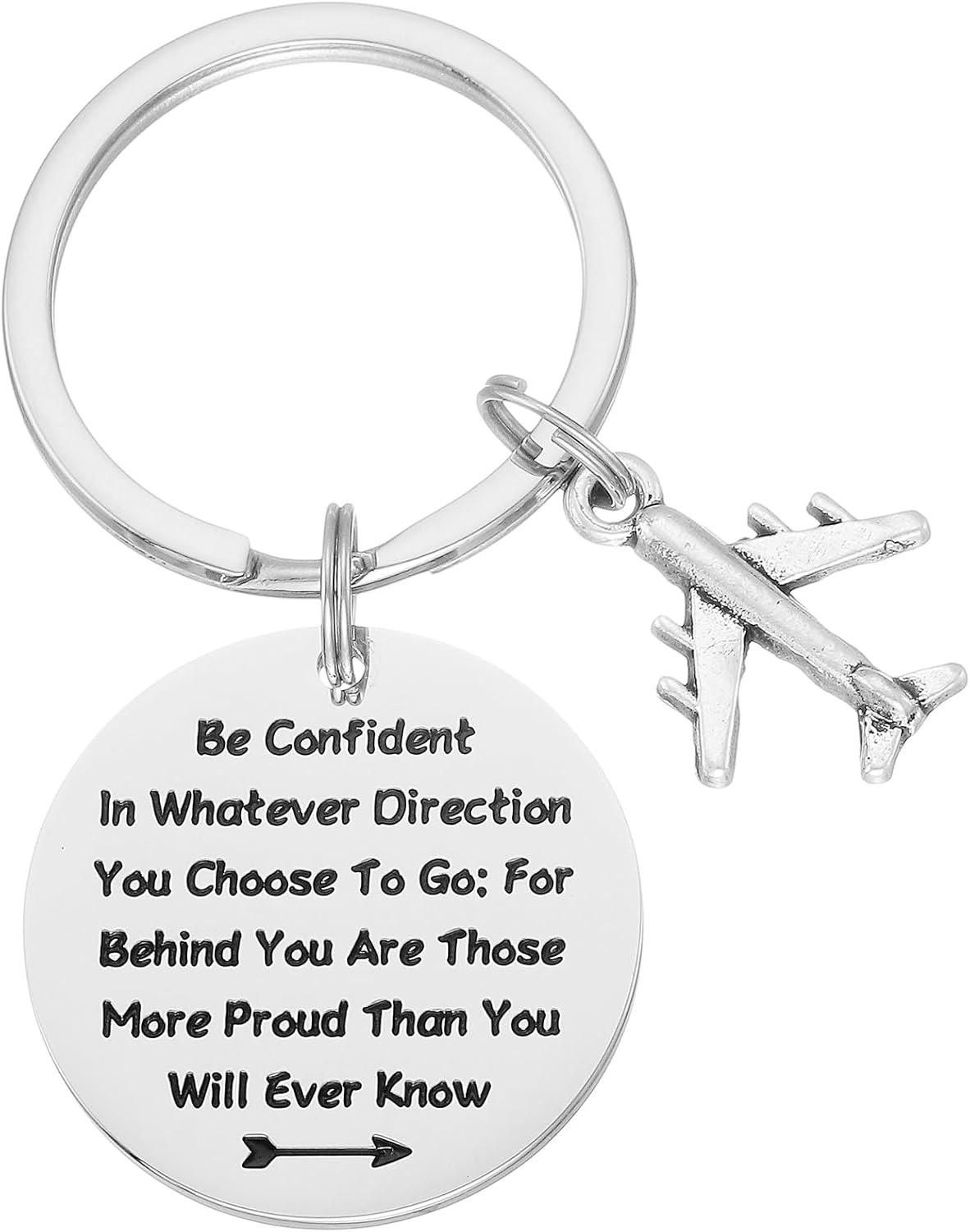 Kivosliviz Pilot Keychain for Men Women Birthday Gifts for Pilots Aviation Flight Attendant Keychain