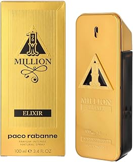 Paco Rabanne One million Elixir for Men Parfum Intense Spray, 3.4 Ounce (New 2022)