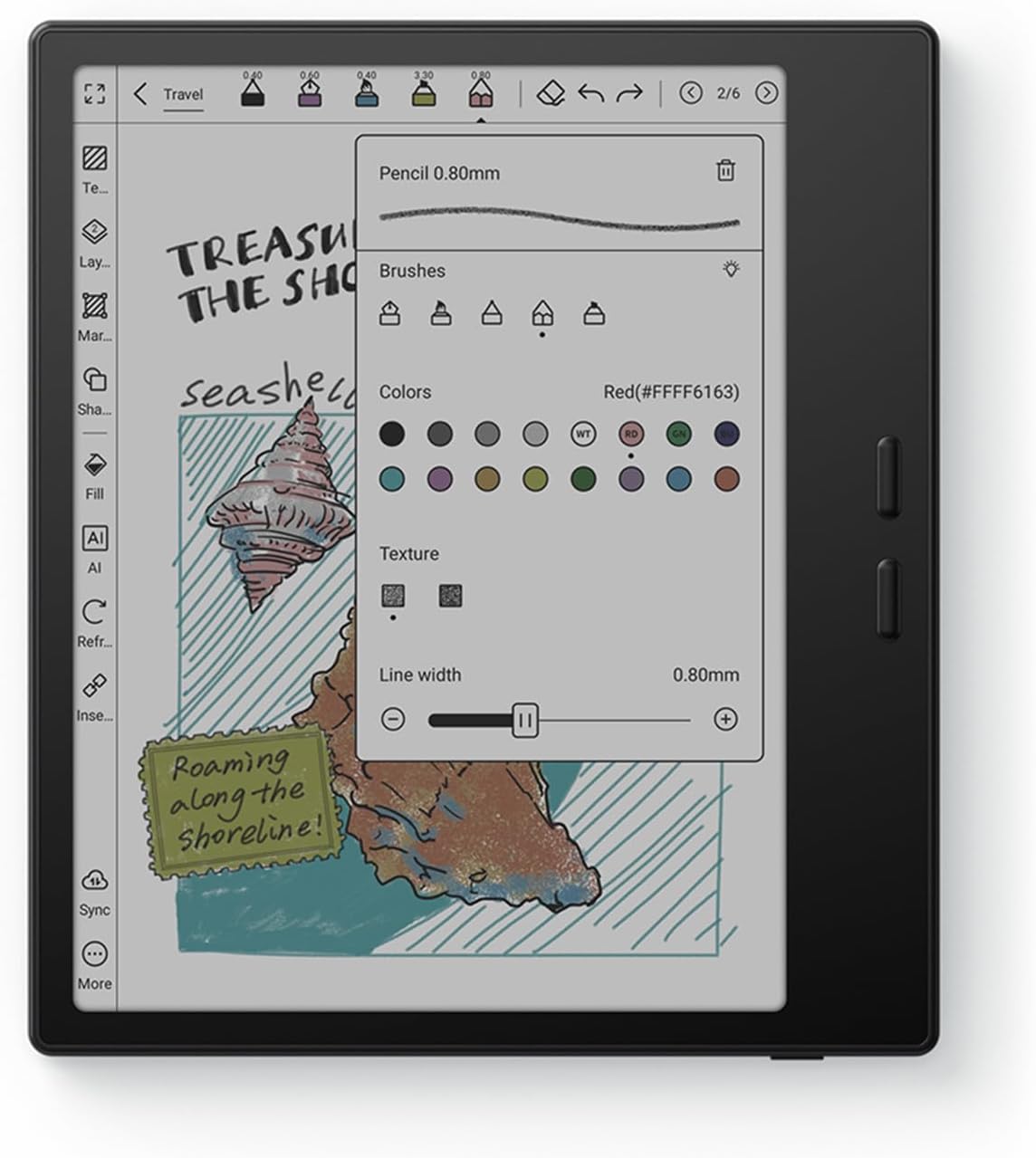 BOOX Tablet Go Color 7 Gen II E Ink Tablet 4G 64G Support Active Stylus InkSense (Black)