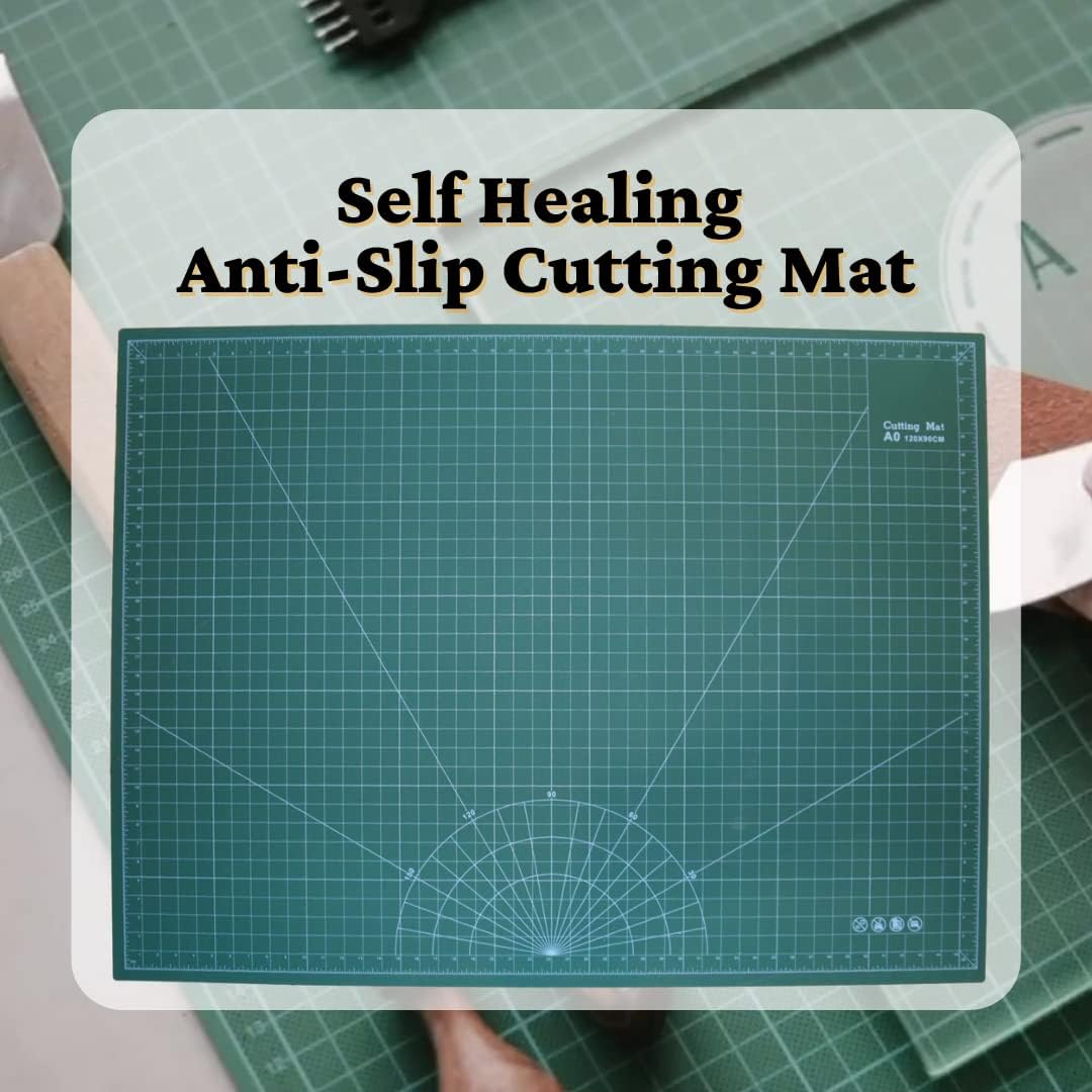 Garden Mile Extra Large Cutting Mat A0 Heavy Duty Self Healing Cutting Mat with Grid Lines Craft Supplies for Adults Kids for Sewing Model Making Crafting Patchwork Quilting Art Projects Craft Board