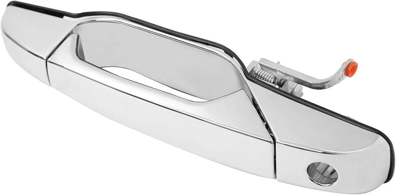 Exterior Chrome Door Handle Front Left Driver Side | Replacement for 2007-2013 Chevy Silverado Suburban Tahoe Avalanche GMC Sierra Yukon Cadillac Escalade | Replaces# 20828258, 22738721, 25960525