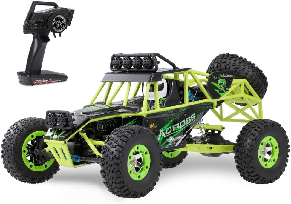GoolRC WLtoys 12428 RC Car, 1/12 Scale 4WD 50km/h High Speed RC Rock Crawler, 2.4Ghz Remote Control Off Road Truck for Adults & Kids