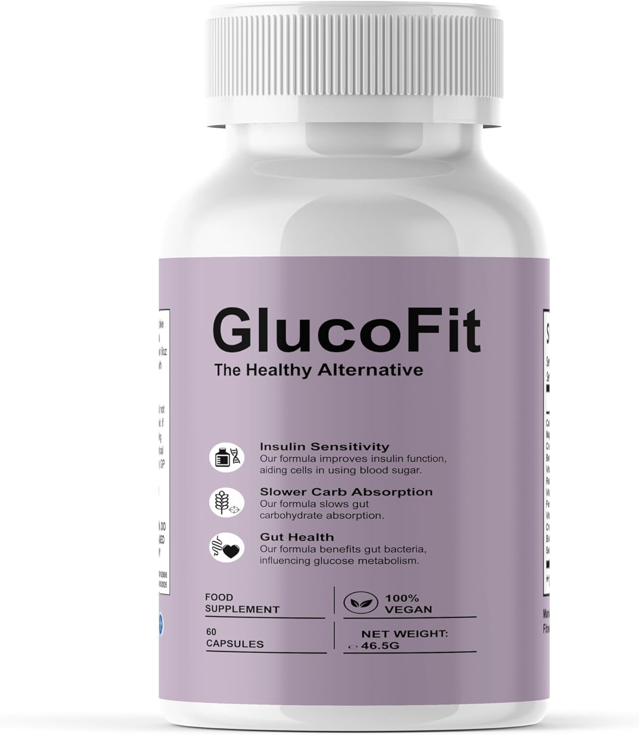 GlucoFit - 60 Capsules, The Healthy Alternative, Weight Management Capsules, Natural Ingredients, Appetite Control & Fat Burning Support Supplement Heaven